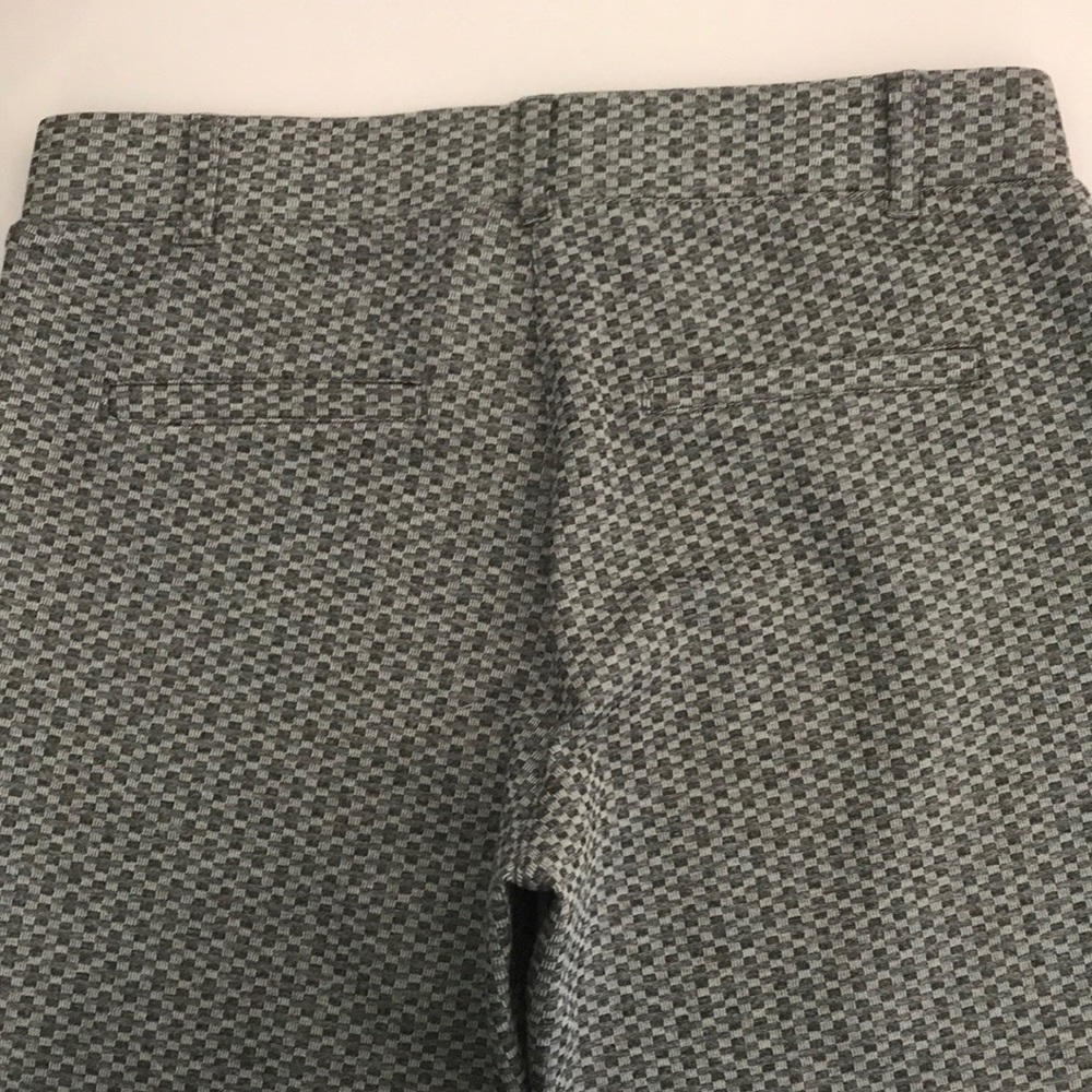 Betabrand Gray Mini Check Boot Cut Dress Pants S - Picture 6 of 10